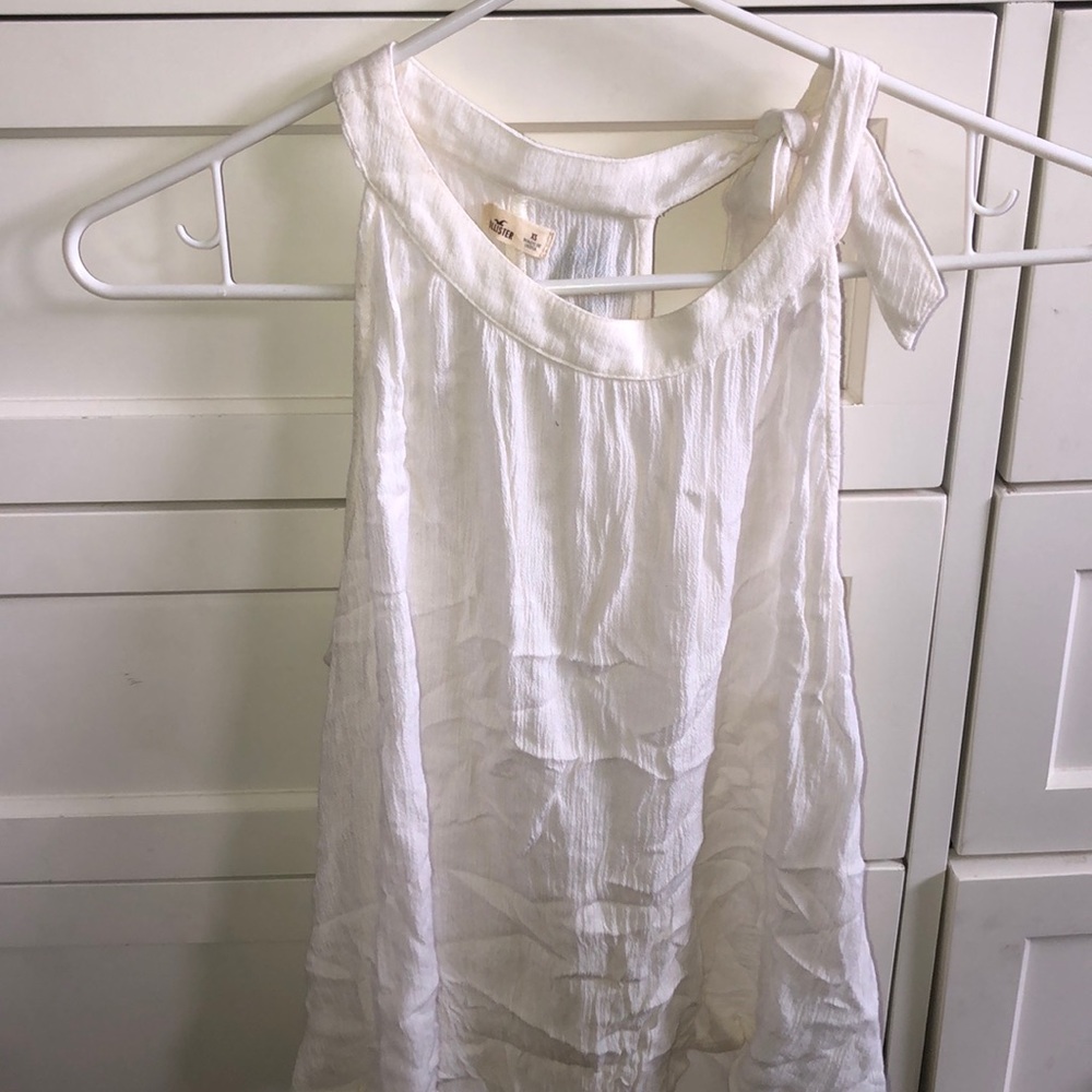 White Halter Top